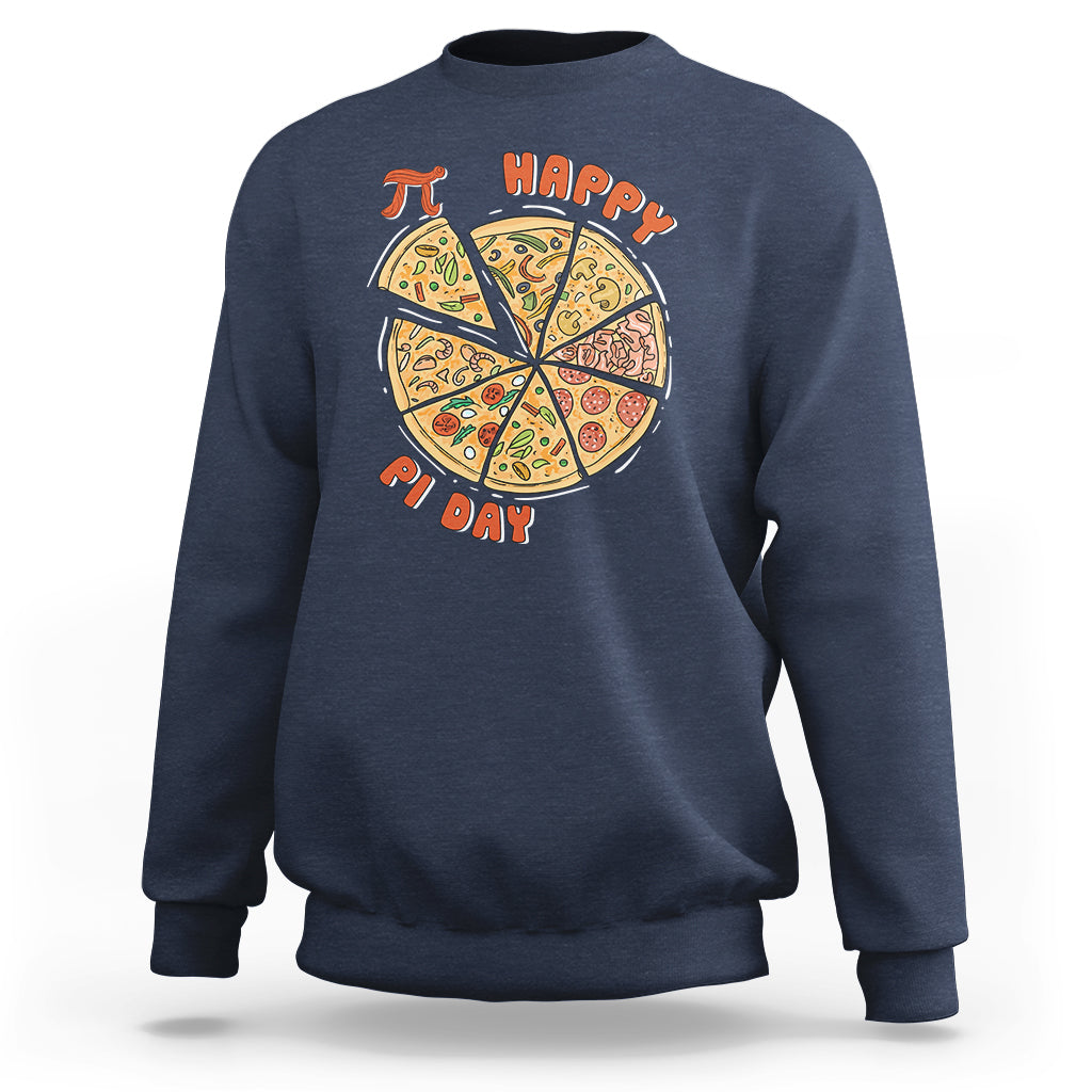 Happy Pi Day 3.14 Number Pi Digits Pie Pizza Geek Pi Pun Sweatshirt - Wonder Print Shop