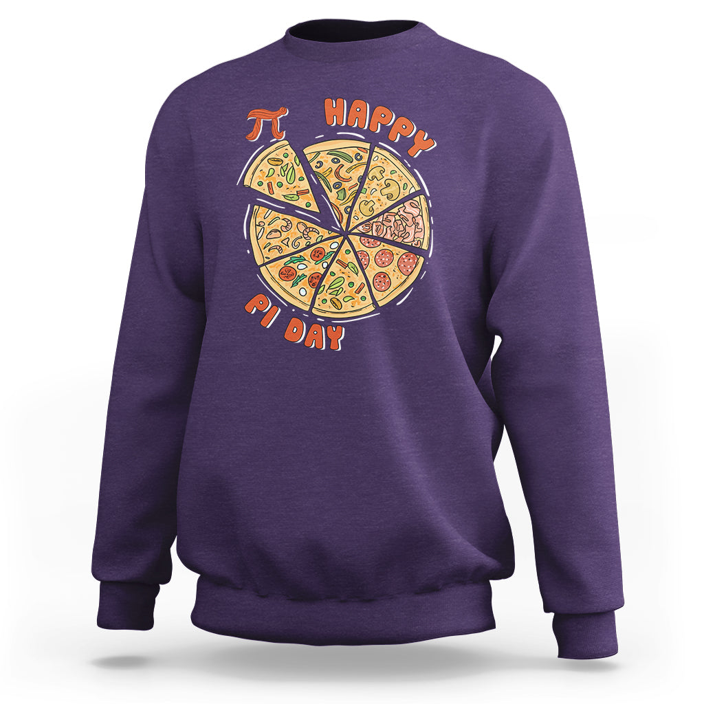 Happy Pi Day 3.14 Number Pi Digits Pie Pizza Geek Pi Pun Sweatshirt - Wonder Print Shop