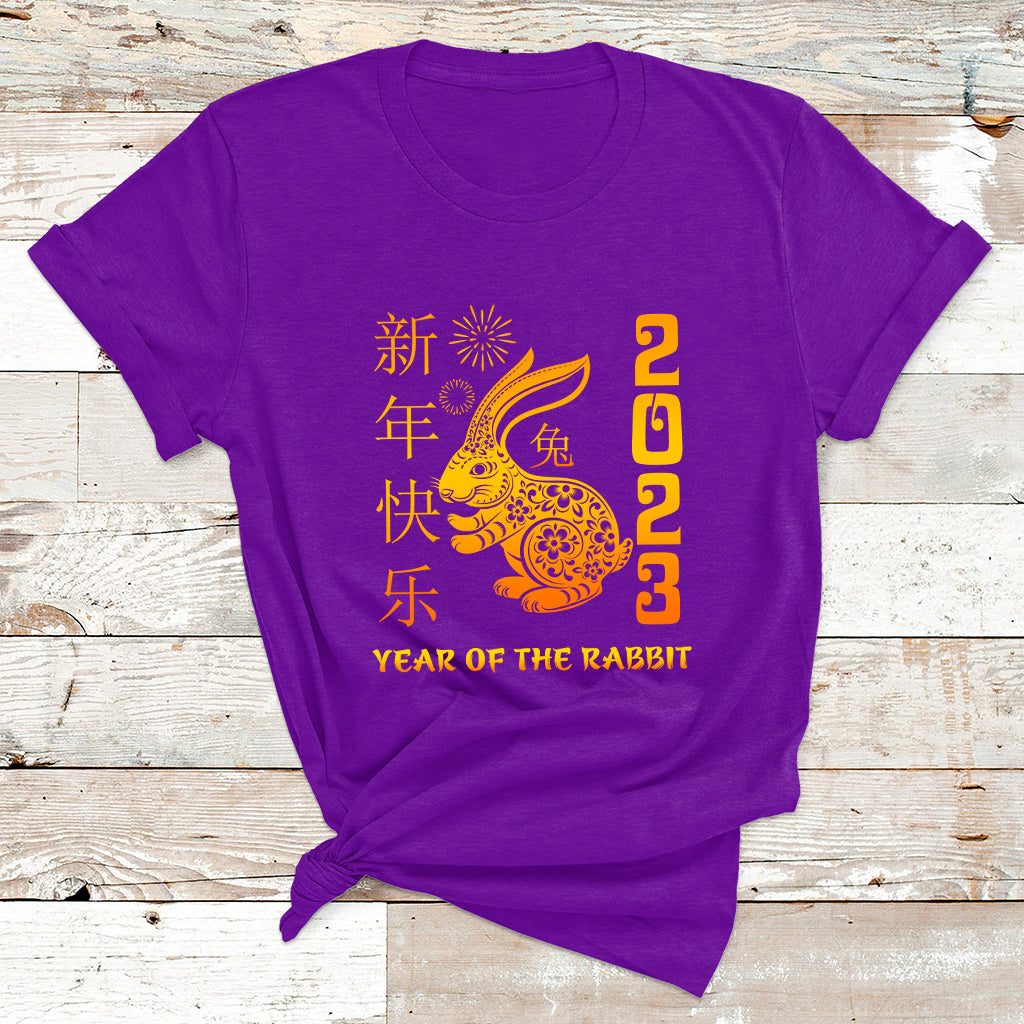 Happy Chinese New Rabbit Year 2023 Year Of The Rabbit T Shirt - Wonder Print Shop