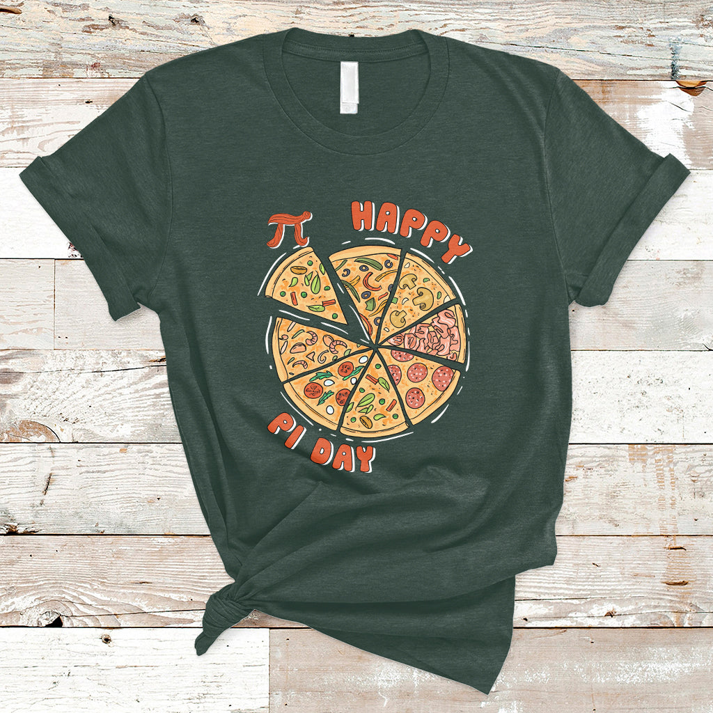 Happy Pi Day 3.14 Number Pi Digits Pie Pizza Geek Pi Pun T Shirt - Wonder Print Shop