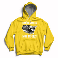 DeSantis Ban Books Banned Books Florida Governor Political American Flag Hoodie - Wonder Print Shop