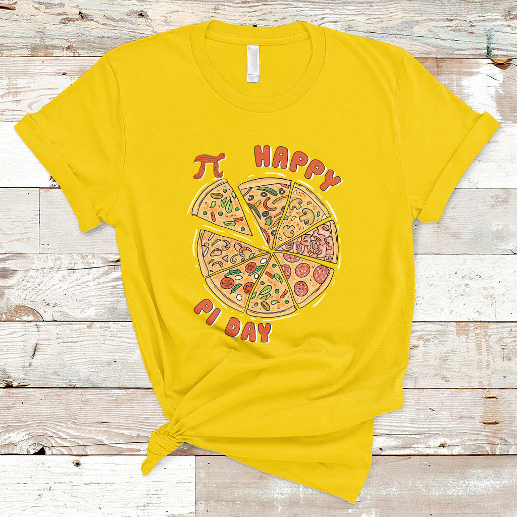 Happy Pi Day 3.14 Number Pi Digits Pie Pizza Geek Pi Pun T Shirt - Wonder Print Shop