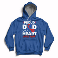 Dad Of A Heart Warrior CHD Congenital Heart Defect Awareness Hoodie - Wonder Print Shop