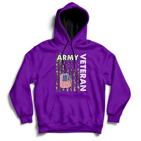 American Flag Camo Proud US Army Veteran Hoodie - Wonder Print Shop