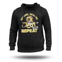 Measure Cut Swear Repeat Handyman Woodworker Gift, Mechanic Hoodie - Wonder Print Shop