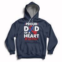 Dad Of A Heart Warrior CHD Congenital Heart Defect Awareness Hoodie - Wonder Print Shop