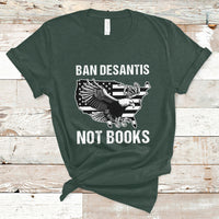 DeSantis Ban Books Banned Books Florida Governor Political American Flag T Shirt - Wonder Print Shop