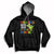 Dinosaur Roaring Into 120 Days Of School Kids Boys Girls 120 Days Smarter Hoodie - Wonder Print Shop
