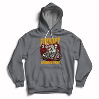 Funny Therapy Is Expensive Wind Is Free Motorcycle Bikers Riders Hoodie - Wonder Print Shop