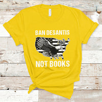 DeSantis Ban Books Banned Books Florida Governor Political American Flag T Shirt - Wonder Print Shop