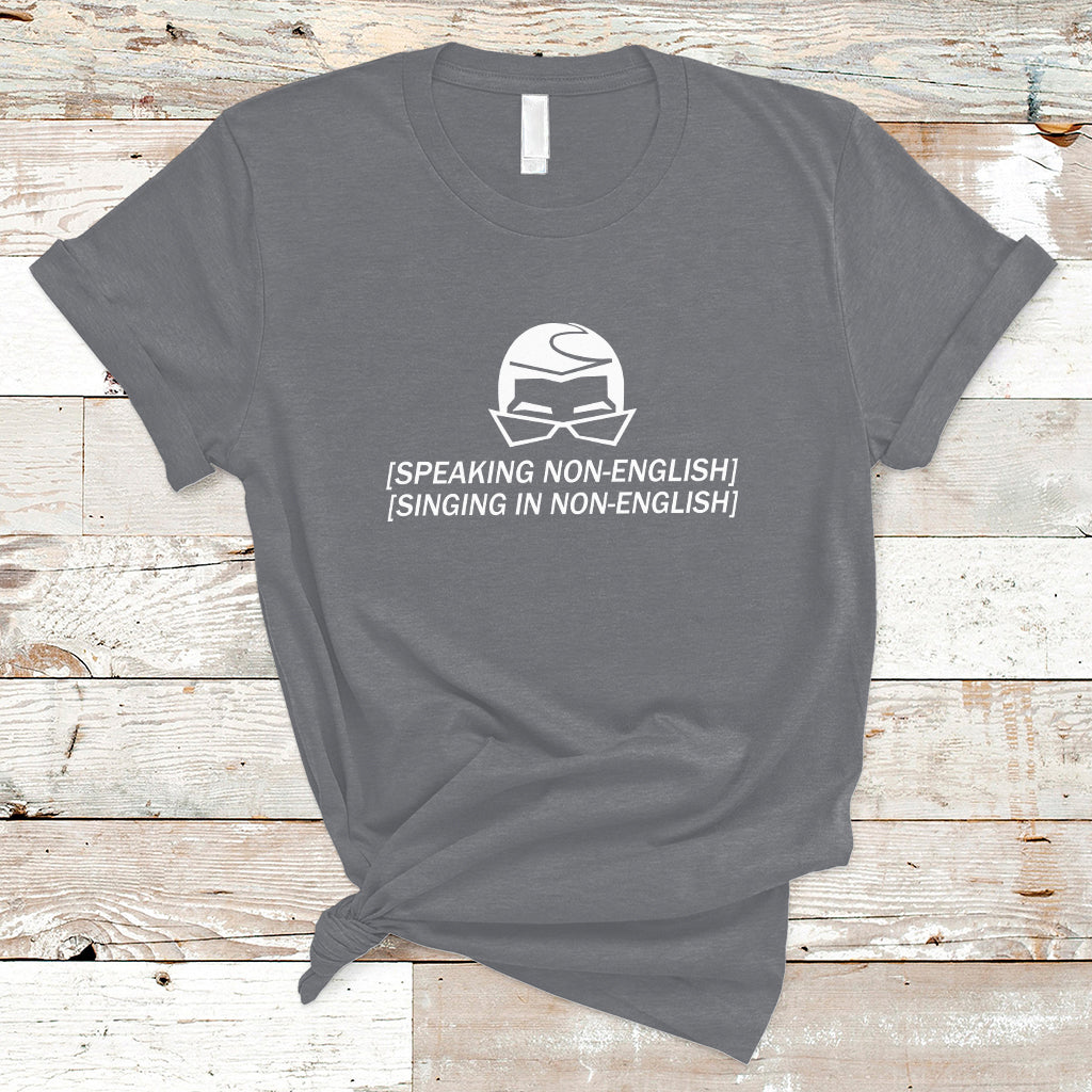 Speaking Non-English Singing In Non-English Spanish Subtitle T-Shirt - Wonder Print Shop