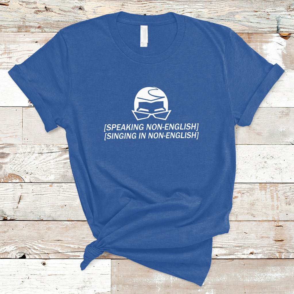 Speaking Non-English Singing In Non-English Spanish Subtitle T-Shirt - Wonder Print Shop