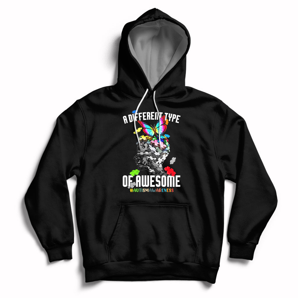 A Different Type Of Awesome Autism Support Autism Autistic Hoodie - Wonder Print Shop