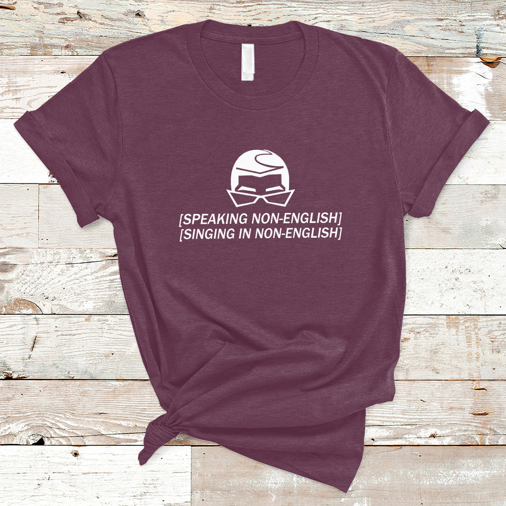 Speaking Non-English Singing In Non-English Spanish Subtitle T-Shirt - Wonder Print Shop