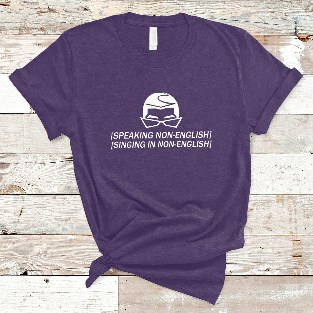 Speaking Non-English Singing In Non-English Spanish Subtitle T-Shirt - Wonder Print Shop