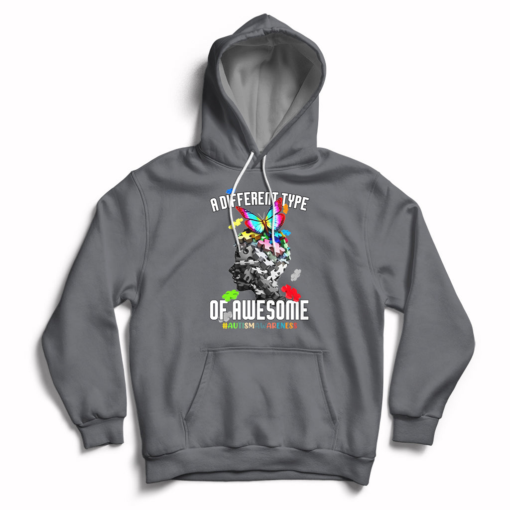 A Different Type Of Awesome Autism Support Autism Autistic Hoodie - Wonder Print Shop