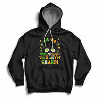 St Patricks Day Mommy And Daddy's Lucky Charm Cute Little Bun Irish Girls Hoodie - Wonder Print Shop