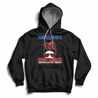 Messy Bun Mom Of A Heart Warrior CHD Congenital Heart Defect Hoodie - Wonder Print Shop