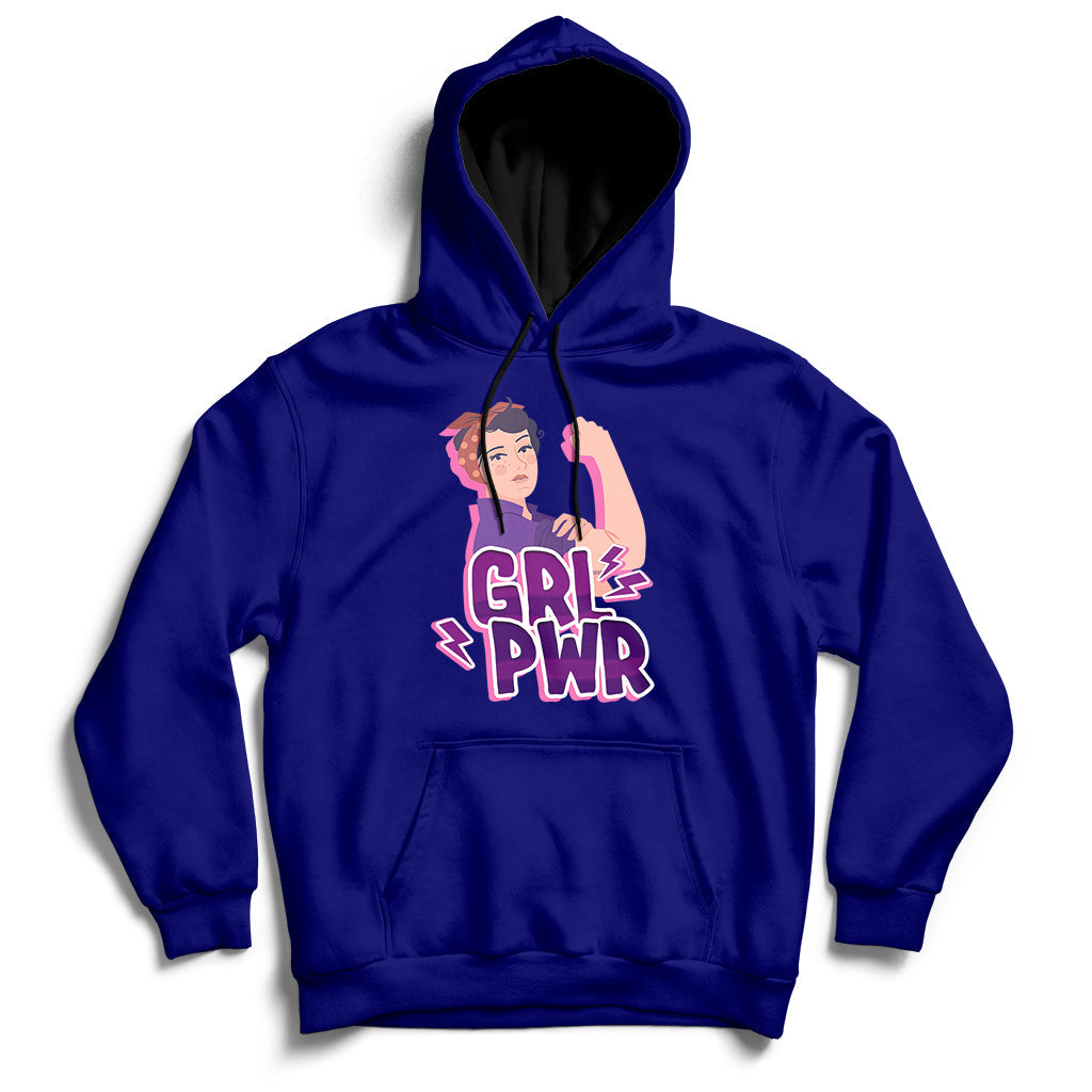 Grl Pwr Girl Power Feminist Women Power Womens Day Hoodie - Wonder Print Shop
