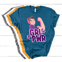 Grl Pwr Girl Power Feminist Women Power Womens Day T Shirt - Wonder Print Shop