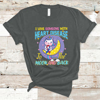 Unicorn I Love Someone With Heart Disease To The Moon & Back T-Shirt - Wonder Print Shop