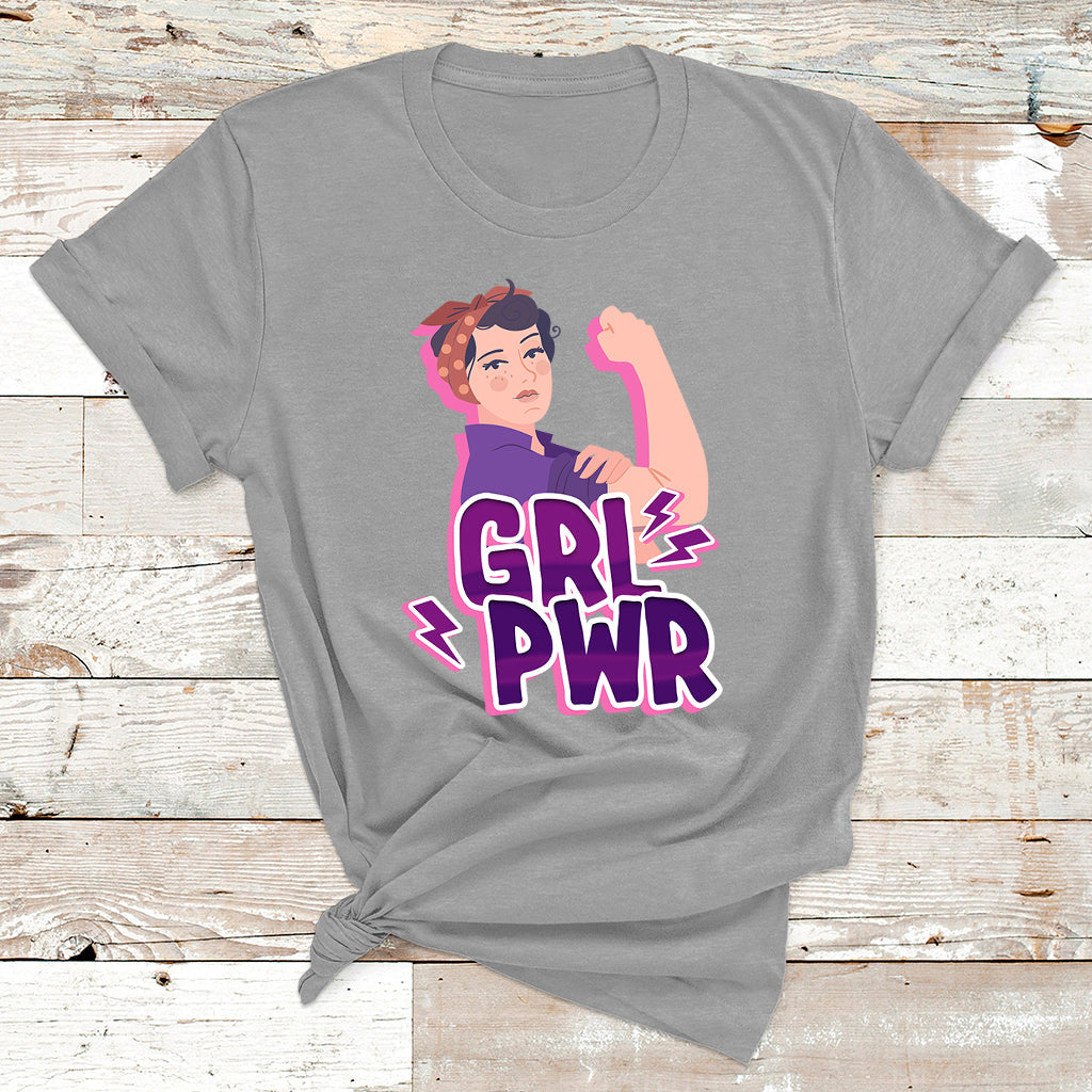 Grl Pwr Girl Power Feminist Women Power Womens Day T Shirt - Wonder Print Shop