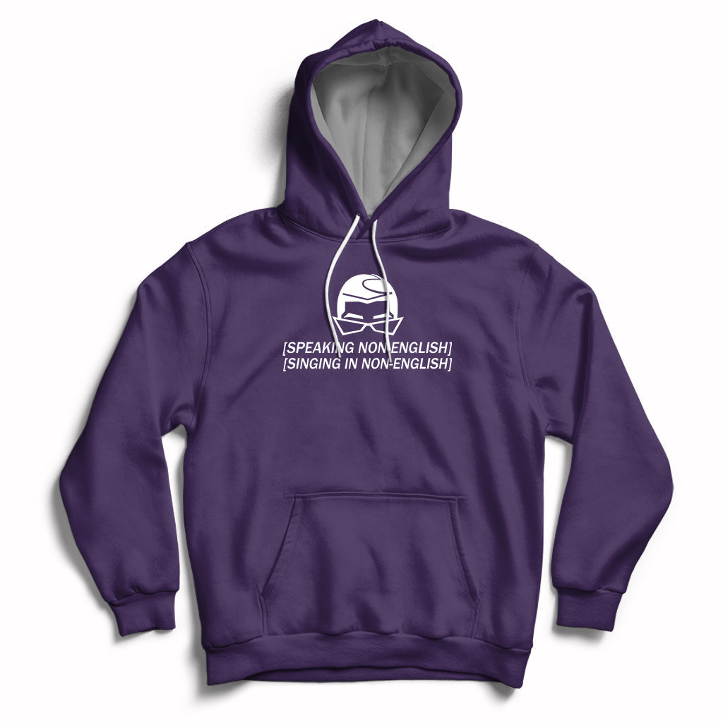 Speaking Non-English Singing In Non-English Spanish Subtitle Hoodie - Wonder Print Shop