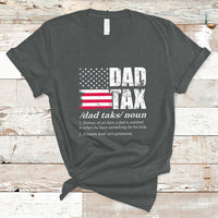 Vintage Dad Tax Definition Funny Fathers Day American Flag T Shirt - Wonder Print Shop