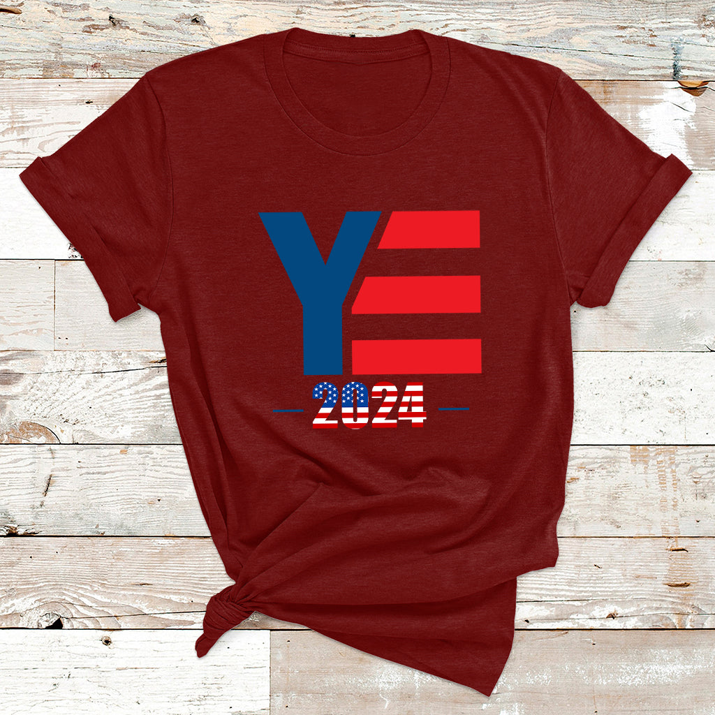 Ye For President 2024 Ye2024 For Mens Womens T Shirt - Wonder Print Shop