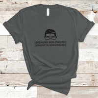 Speaking Non-English Singing In Non-English Spanish Subtitle T-Shirt - Wonder Print Shop