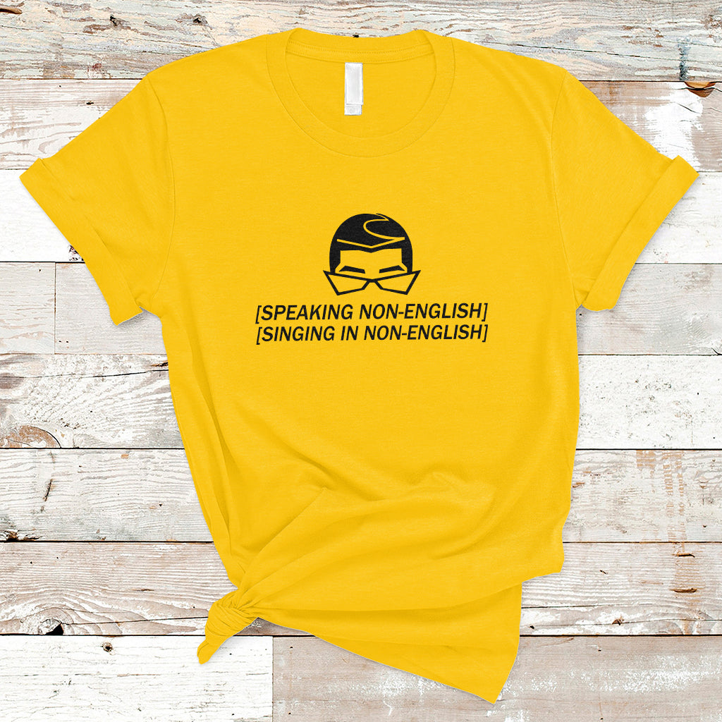 Speaking Non-English Singing In Non-English Spanish Subtitle T-Shirt - Wonder Print Shop