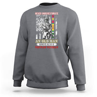 Never Underestimate An Old Man Who Is Also A Vietnam Veteran Sweatshirt - Wonder Print Shop