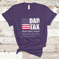 Vintage Dad Tax Definition Funny Fathers Day American Flag T Shirt - Wonder Print Shop