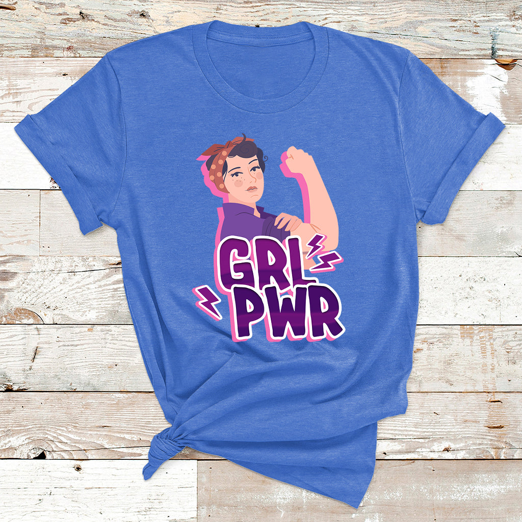 Grl Pwr Girl Power Feminist Women Power Womens Day T Shirt - Wonder Print Shop