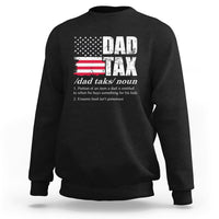 Vintage Dad Tax Definition Funny Fathers Day American Flag Sweatshirt - Wonder Print Shop