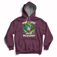 Not Lucky Simply Blessed Christian Shamrock St Patricks Day Hoodie - Wonder Print Shop