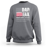 Vintage Dad Tax Definition Funny Fathers Day American Flag Sweatshirt - Wonder Print Shop
