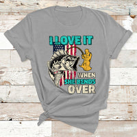 Funny Fisherman Fishing Rod I Love It When She Bends Over T Shirt - Wonder Print Shop