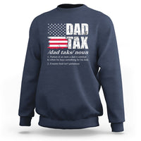 Vintage Dad Tax Definition Funny Fathers Day American Flag Sweatshirt - Wonder Print Shop