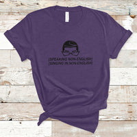 Speaking Non-English Singing In Non-English Spanish Subtitle T-Shirt - Wonder Print Shop