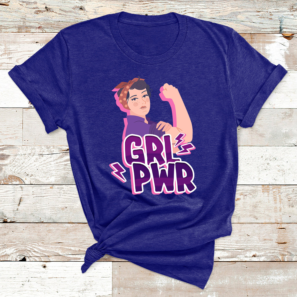 Grl Pwr Girl Power Feminist Women Power Womens Day T Shirt - Wonder Print Shop
