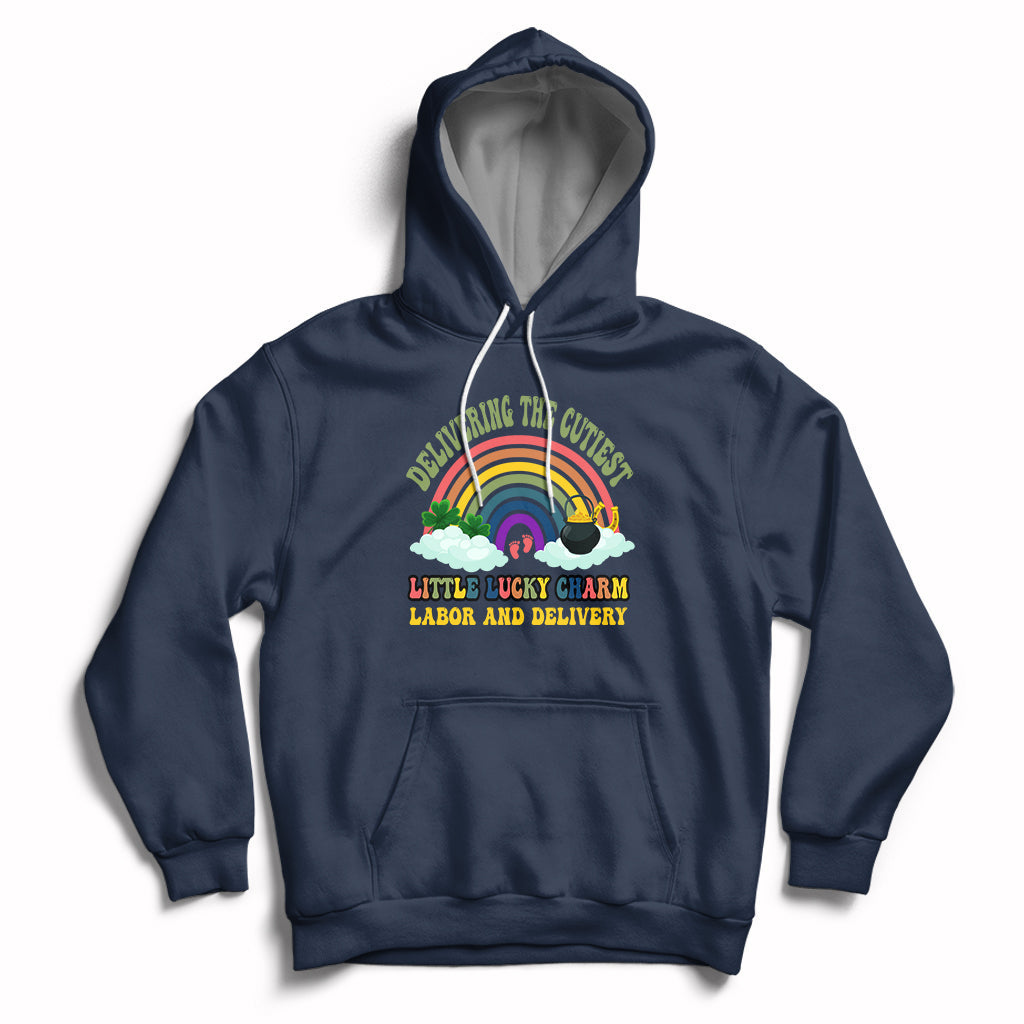 Labor And Delivery Nurse St. Patrick's Day L&D Nurse Day Hoodie - Wonder Print Shop