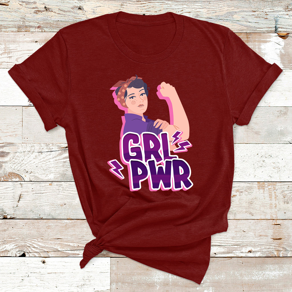 Grl Pwr Girl Power Feminist Women Power Womens Day T Shirt - Wonder Print Shop