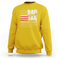 Vintage Dad Tax Definition Funny Fathers Day American Flag Sweatshirt - Wonder Print Shop