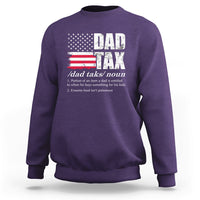 Vintage Dad Tax Definition Funny Fathers Day American Flag Sweatshirt - Wonder Print Shop