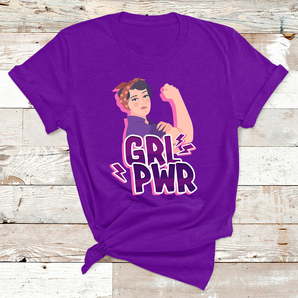 Grl Pwr Girl Power Feminist Women Power Womens Day T Shirt - Wonder Print Shop