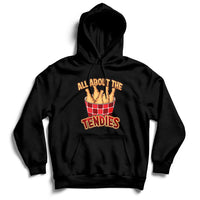 All About The Tendies Chicken Tenders Funny Food Hoodie - Wonder Print Shop