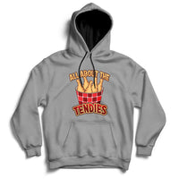 All About The Tendies Chicken Tenders Funny Food Hoodie - Wonder Print Shop