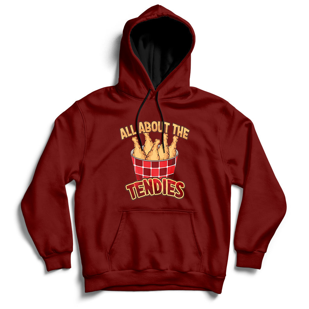 All About The Tendies Chicken Tenders Funny Food Hoodie - Wonder Print Shop