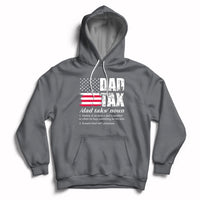 Vintage Dad Tax Definition Funny Fathers Day American Flag Hoodie - Wonder Print Shop